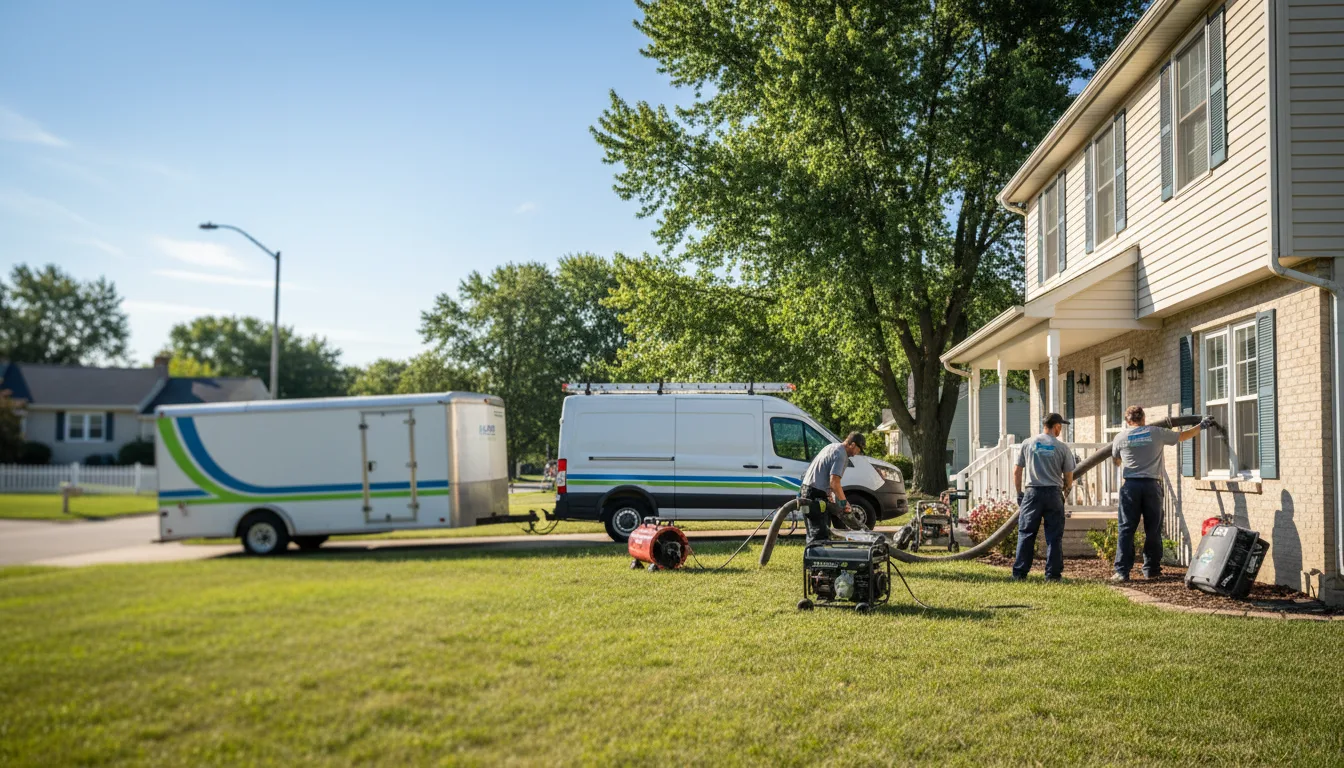 Flooded Basement Restoration And Cleanup With Repair in Byron, IL near me